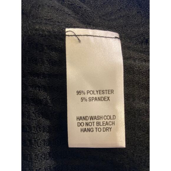 Lulus Jack of All Trades Cutout Back Waffle Sweater XS/Extra Small Black NWT USA - Picture 6 of 6